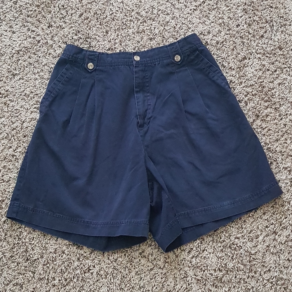 White Stag blue shorts, Mom style